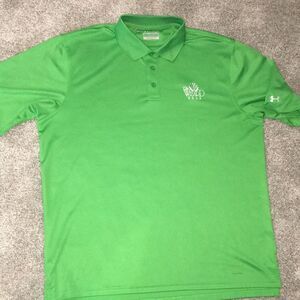 Green The Wizard golf course resort polo tennis shirt XL mens Heatgear model